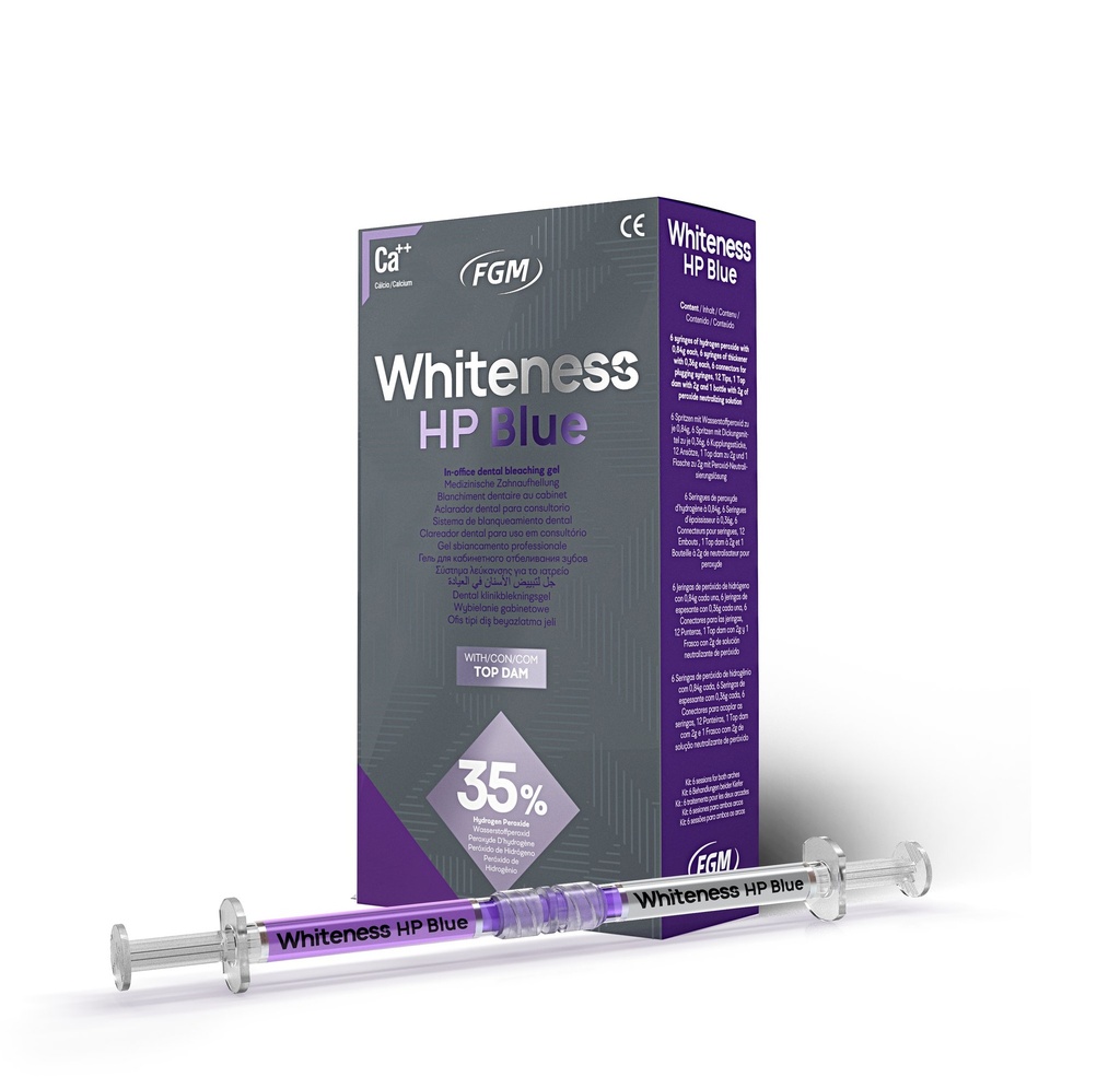 WHITENESS HP BLUE 35% KIT 6 PACIENTES