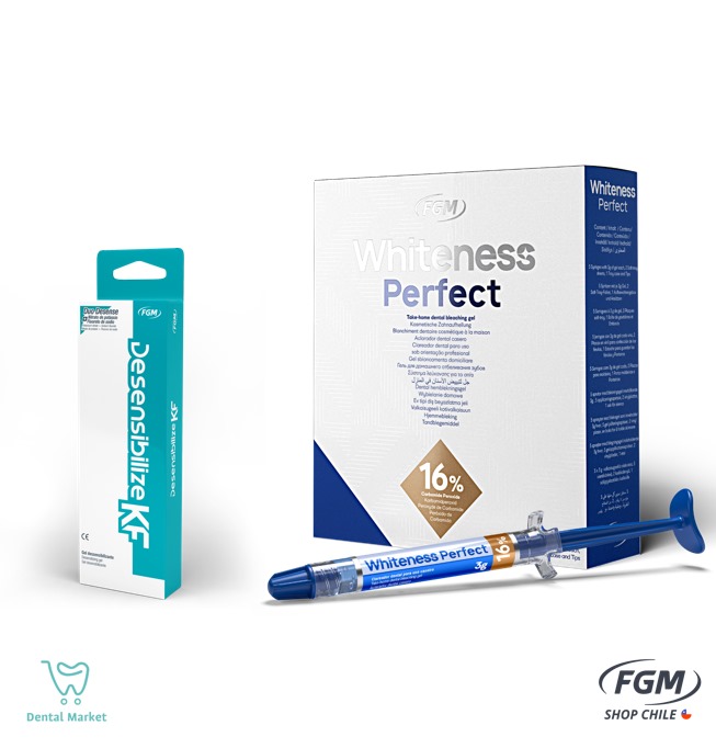 Kit Whiteness Perfect + Desensibilizante. Dental Market, te regala el Desensibilizante para tus blanquemientos.