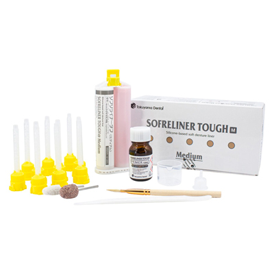 Kit Silicona para Rebase de prótesis Sofreliner tough Medium Tokuyama