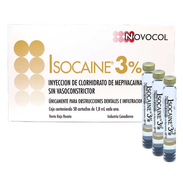 ANESTESIA AL 3% ISOCAINE MEPIVACAINA