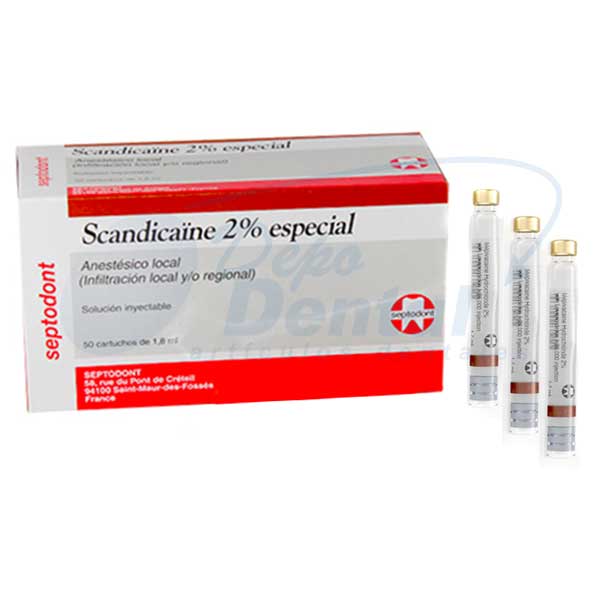 SCANDICAINE 2% ESPECIAL SEPTODONT