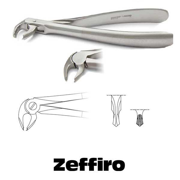 FORCEP CURVO SOBRE EL BORDE ZFS151 ZEFFIRO