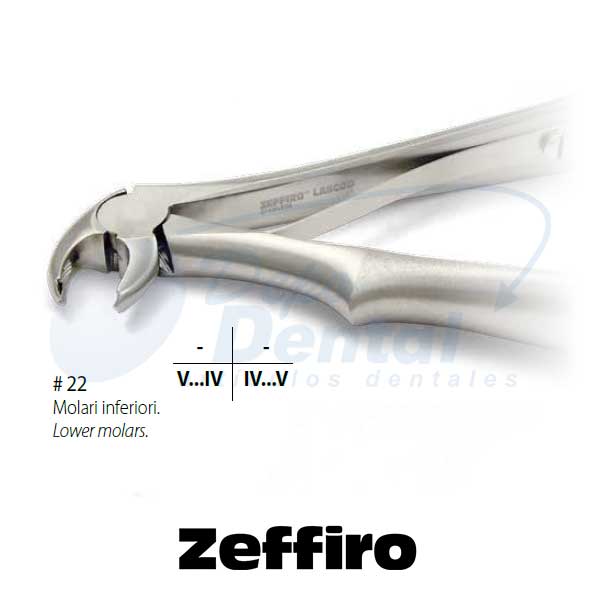 FORCEP PEDIATRICO CURVO SOBRE EL BORDE ZEFFIRO ZFS095