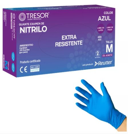 GUANTE EX.NITRILO EXTRA RESISTENTE TRESOR 