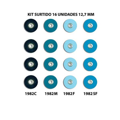 DISCOS SOFLEX SURTIDOS 16 UNIDADES CARTON